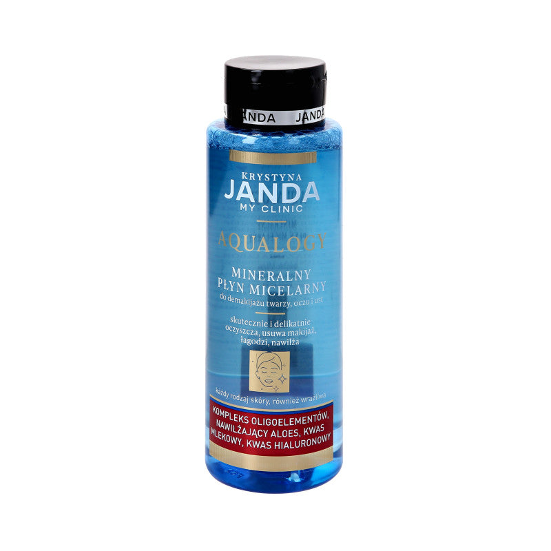 JANDA MY CLINIC AQUALOGY Mineralisches Mizellenfluid zum Abschminken von Gesicht, Augen und Lippen 400ml