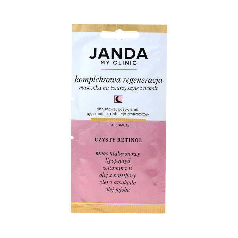JANDA MY CLINIC Komplexe regenerierende Maske für Gesicht, Hals und Dekolleté über Nacht 8ml