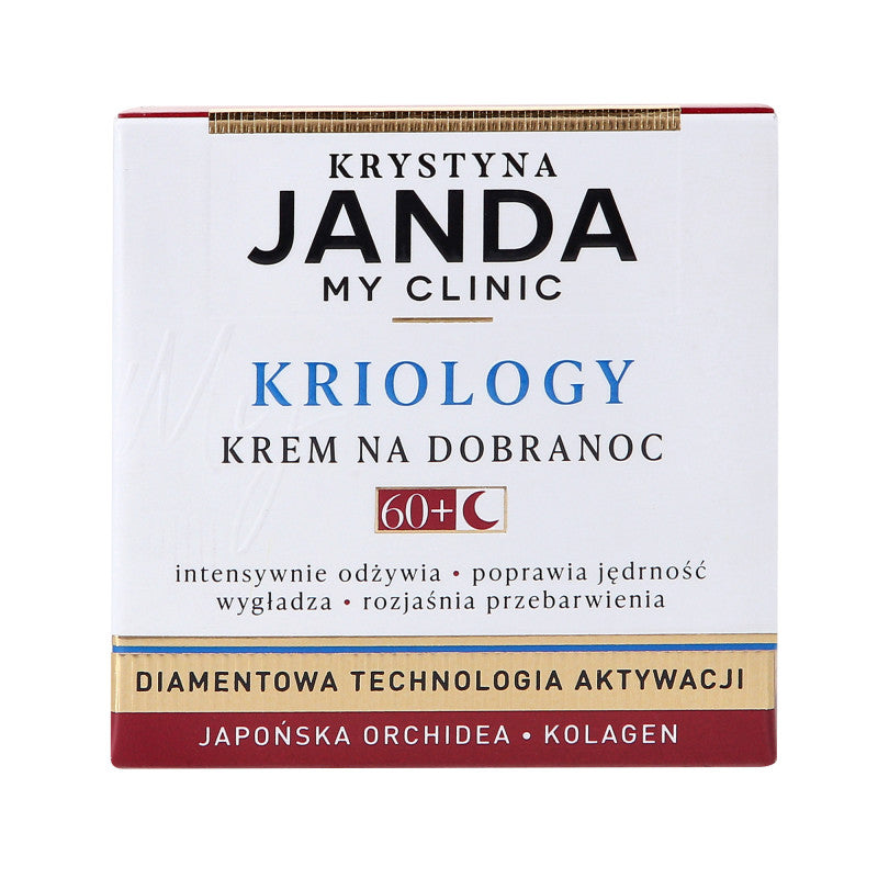 JANDA MY CLINIC KRIOLOGY Przeciwzmarszczkowy krem na dobry wieczór 60+ 50ml