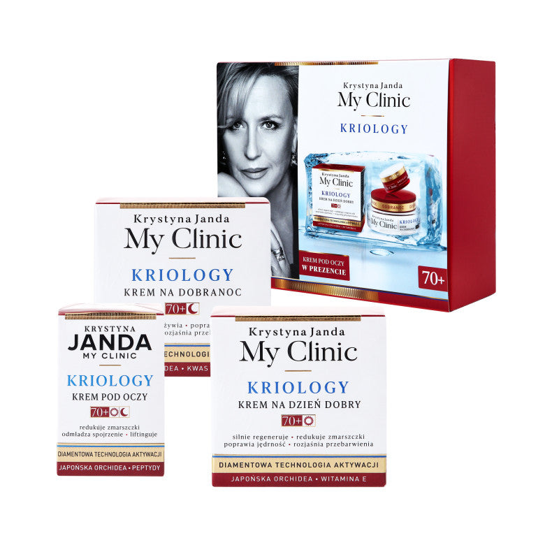 JANDA MY CLINIC KRIOLOGY Gesichts-Geschenkset 70+ 2x50ml + 15ml