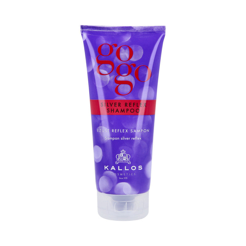 KALLOS GOGO SILVER Lila Shampoo für graues und blondes Haar 200 ml