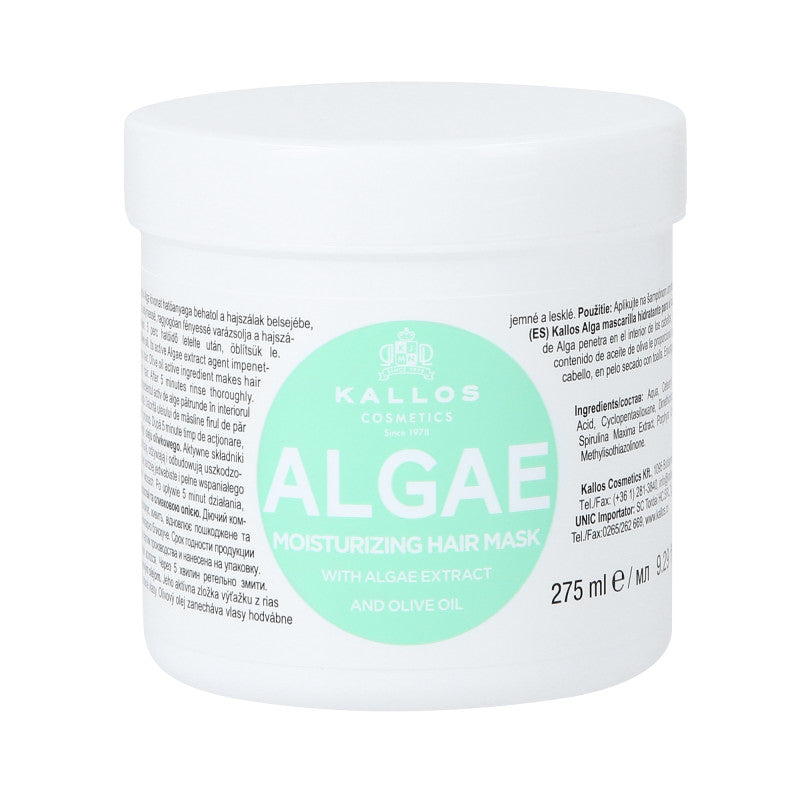 KALLOS KJMN ALGAE Feuchtigkeitsspendende Haarmaske mit Algen 275 ml
