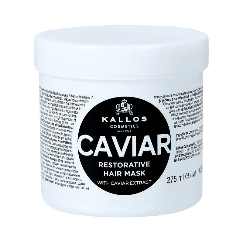 KALLOS KJMN Caviar Rewitalizująca maska do włosów z kawiorem 275ml