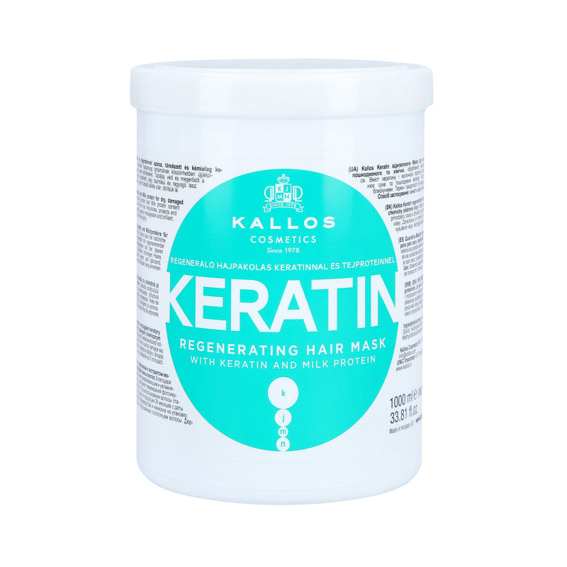 Kallos KJMN Keratin Haarmaske für trockenes Haar 1000 ml