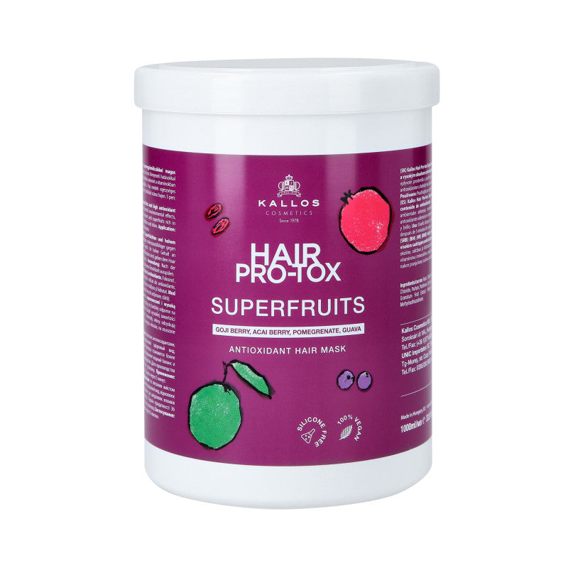 KALLOS KJMN PRO-TOX SUPERFRUITS Antioxidant hair mask 1000 ml