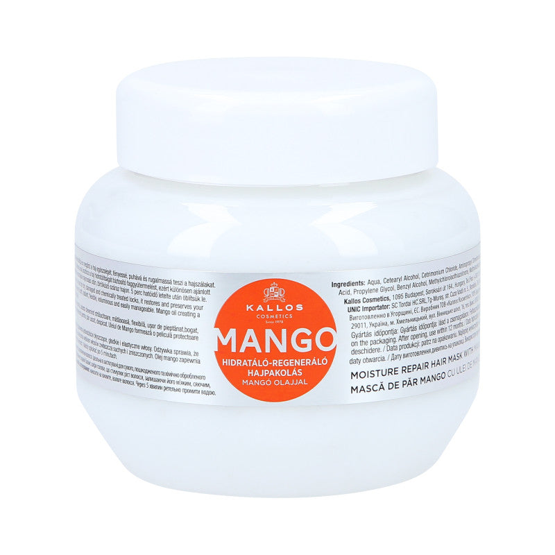 KALLOS KJMN MANGO Regenerierende Haarmaske mit Mango-Öl 275ml