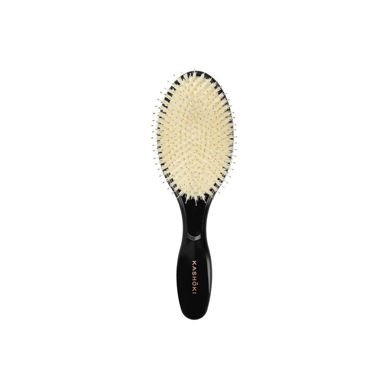 KASHŌKI Smooth White Detangler Duża szczotka z białym włosiem dzika, Oval
