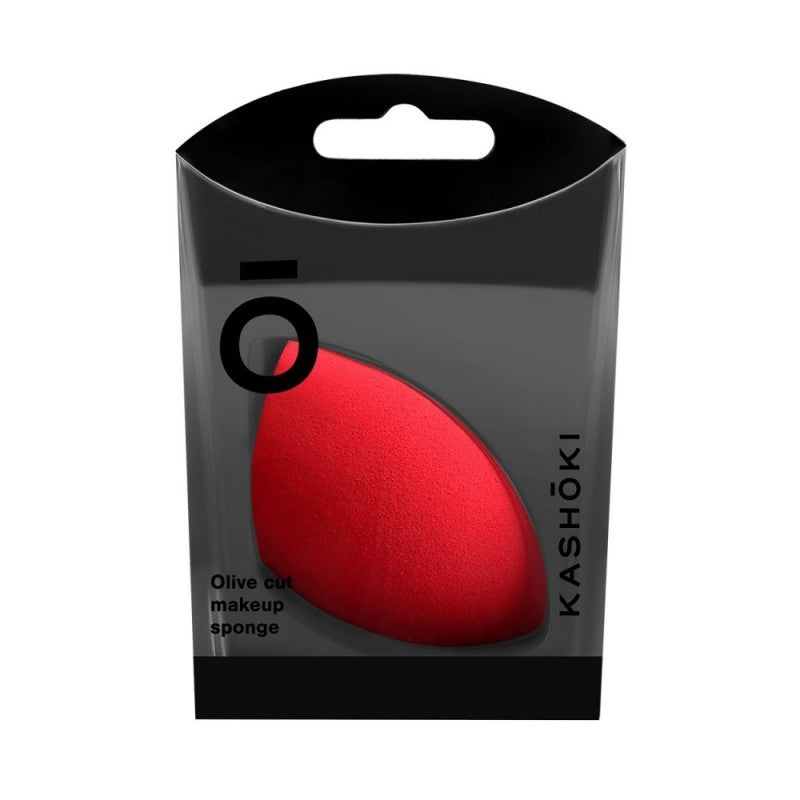 Kashōki Olivenförmiger Makeup Schwamm, Rot