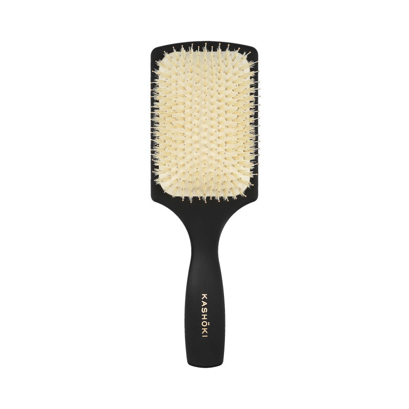 KASHŌKI Smooth White Detangler Szczotka z białym włosiem dzika, Paddle