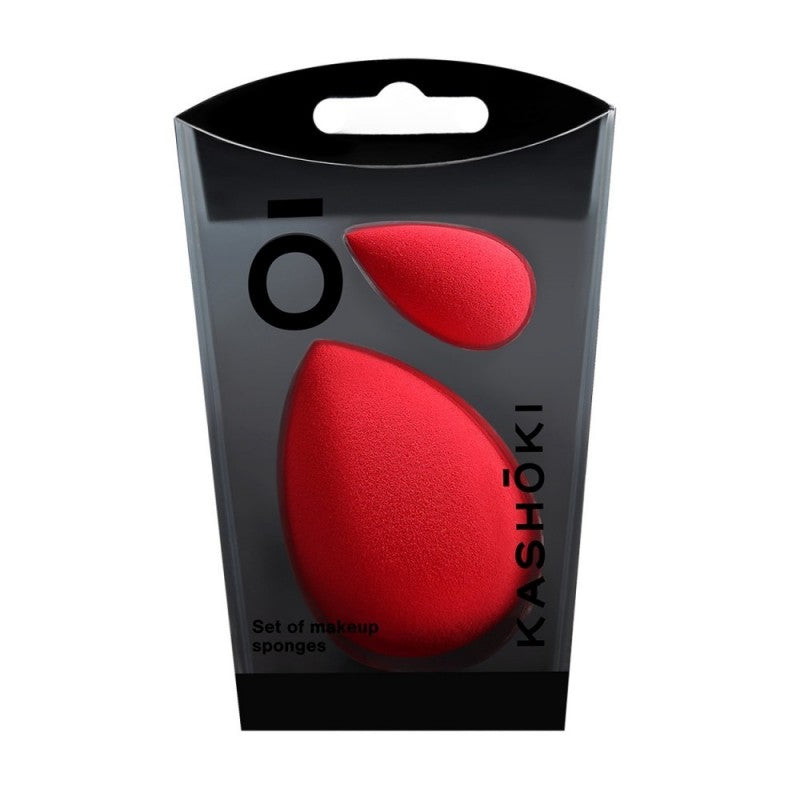 Kashōki 2 Teilig Tropfenförmiger Makeup Schwamm Set