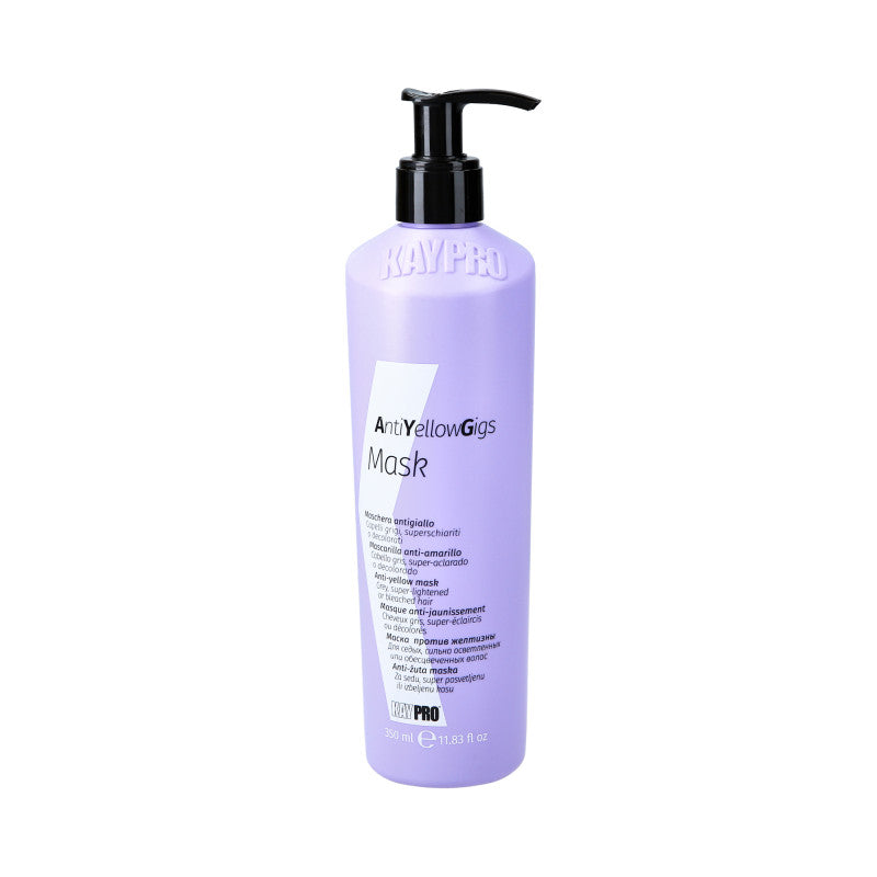 KAYPRO ANTI YELLOW GIGS Fioletowa maska do włosów blond i siwych 350 ml