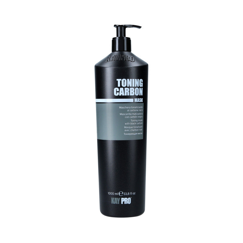 KAYPRO TONING CARBON Nawilżająca maska do włosów blond neutralizująca żółte refleksy 1000 ml