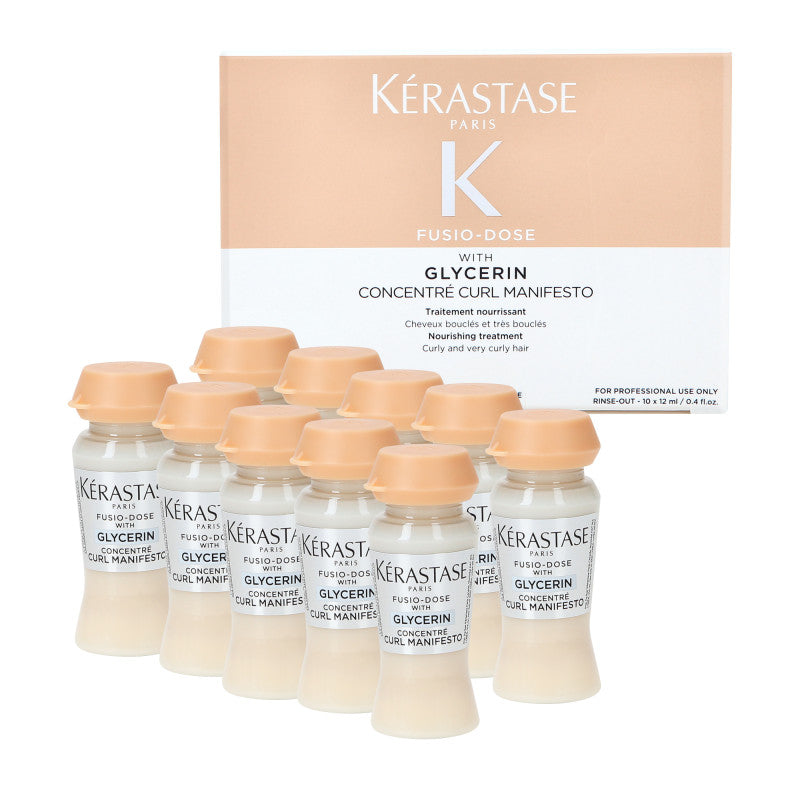 KÉRASTASE CURL MANIFESTO FUSIO-DOSE Intensiv pflegende Ampullen für lockiges und welliges Haar 10 x 12 ml