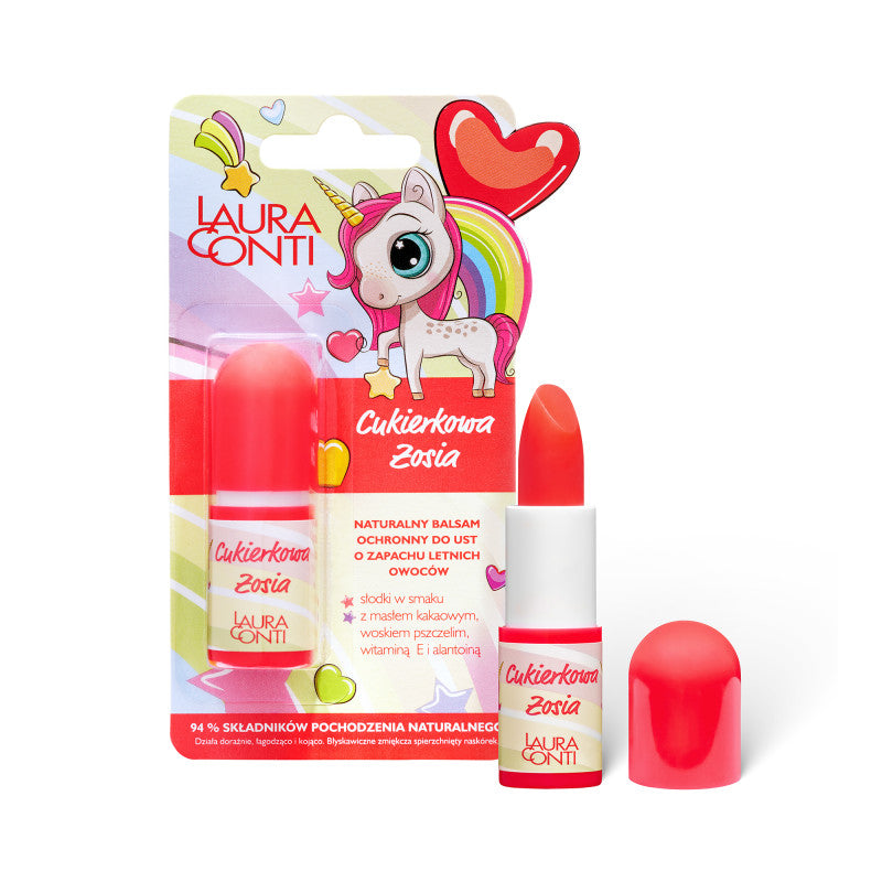 LAURA CONTI Naturalny balsam do ust o zapachu letnich owoców Cukierkowa Zosia 3,8g