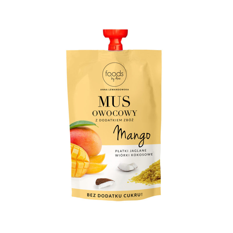 LEVANN FOODS BY ANN Fruchtpüree, Mango- & Hirseflocken & Kokosflocken 100g