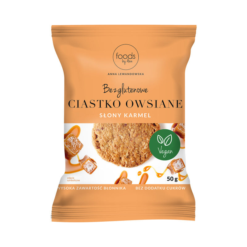 LEVANN FOODS BY ANN Owsiane ciasteczko ze słonym karmelem 50g