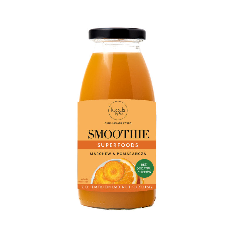LEVANN FOODS BY ANN SMOOTHIE Natural fruit cocktail, Carrot & Orange 250ml