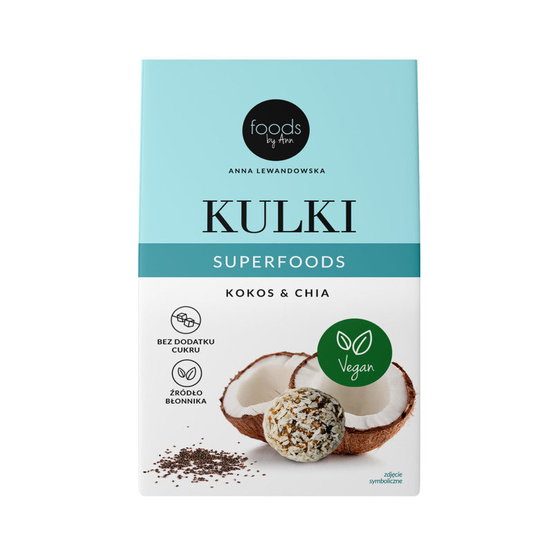 LEVANN FOODS BY ANN SUPERFOODS Balls, Coconut & Chia 50g