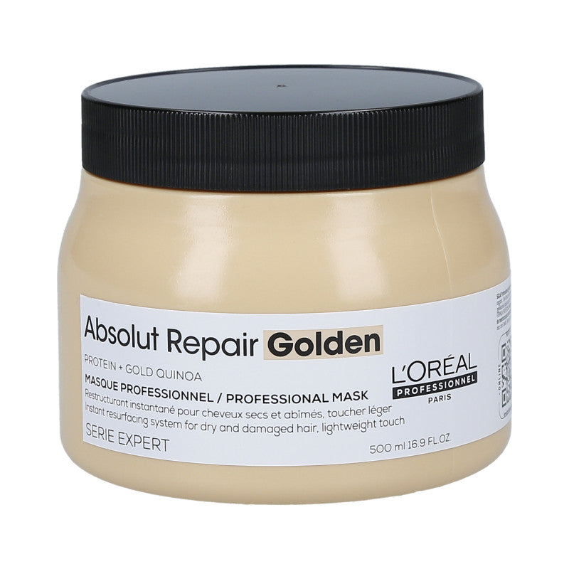 L'OREAL PROFESSIONNEL ABSOLUT REPAIR GOLDEN Gold Quinoa + Protein Gold Maske für strapaziertes Haar 500ml