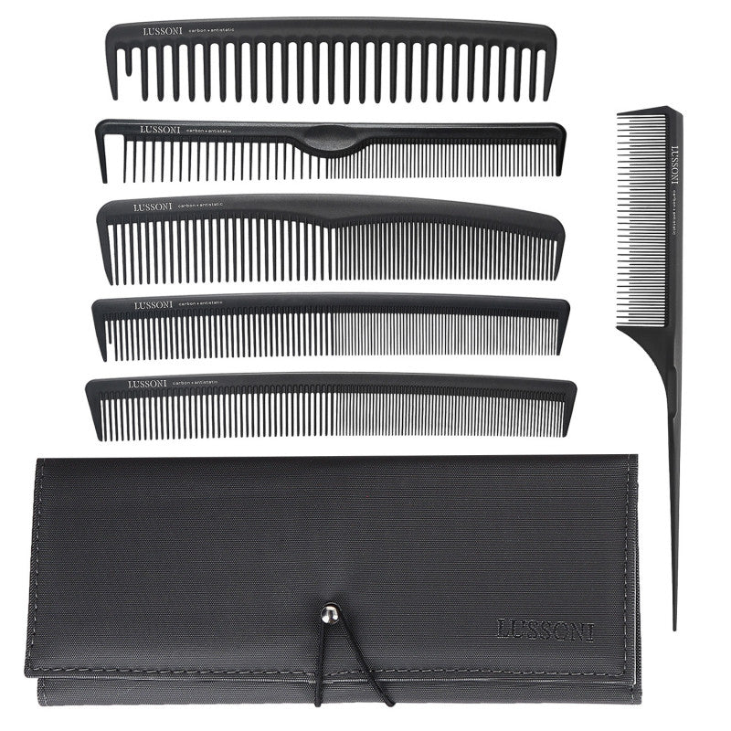 LUSSONI 7 Teilig Professionelles Kamm Set Mit Koffer 