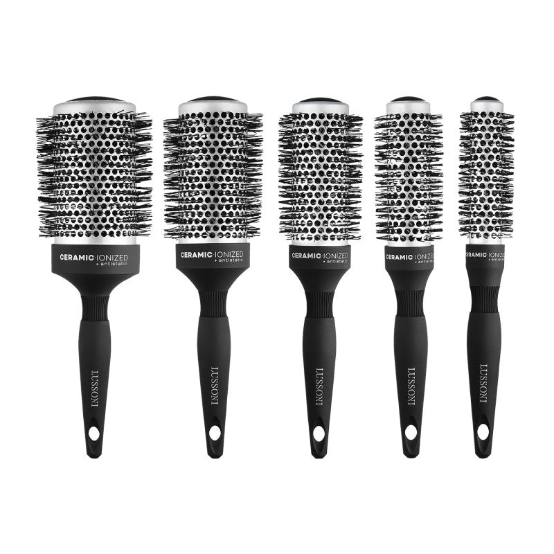 LUSSONI Care&Style 5 Teilig Professionelles Rundbürsten Set