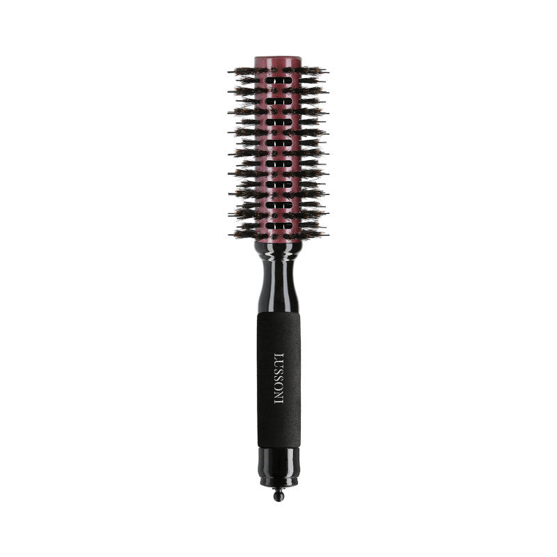 LUSSONI Natural Style Rund Holz Styling Haarbürste, Ø 28 mm