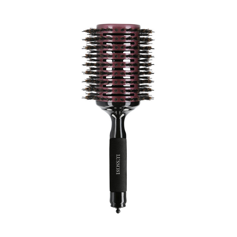 LUSSONI Natural Style Rund Holz Styling Haarbürste, Ø 65 mm