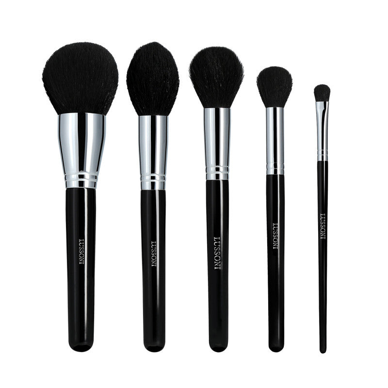 LUSSONI Makeup Essentials - 5 teilig Professionelles Makeup Pinsel Set