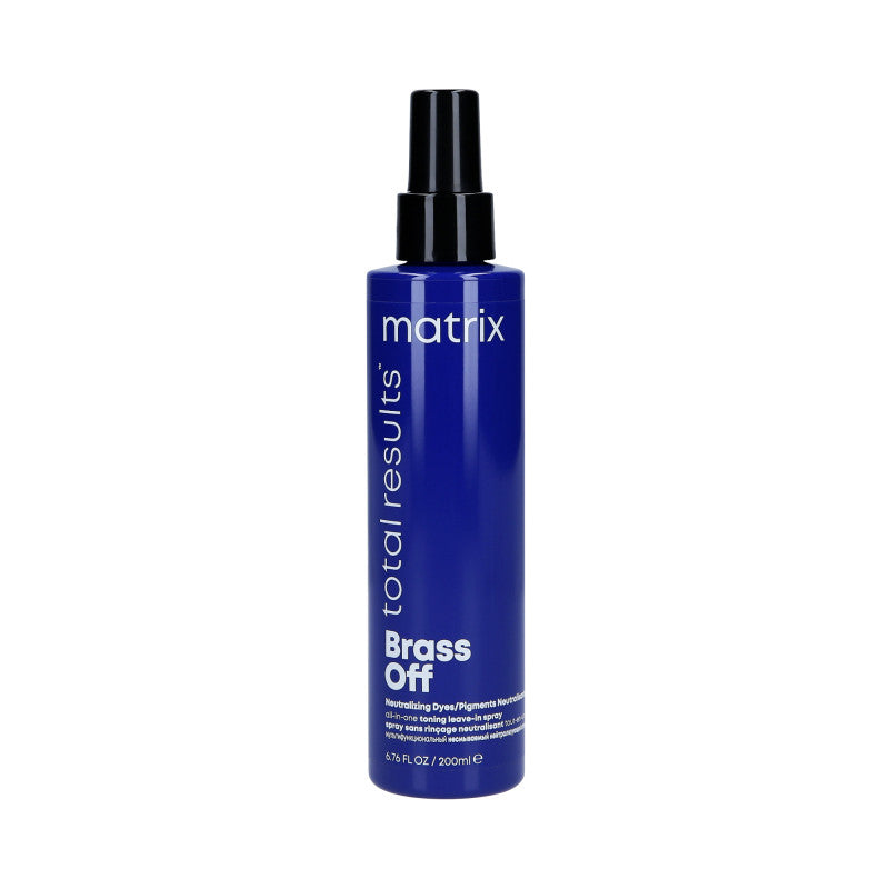 MATRIX TOTAL RESULTS BRASS OFF Haarspray zur Neutralisierung von Kupfer- und Gelbtönen 200 ml