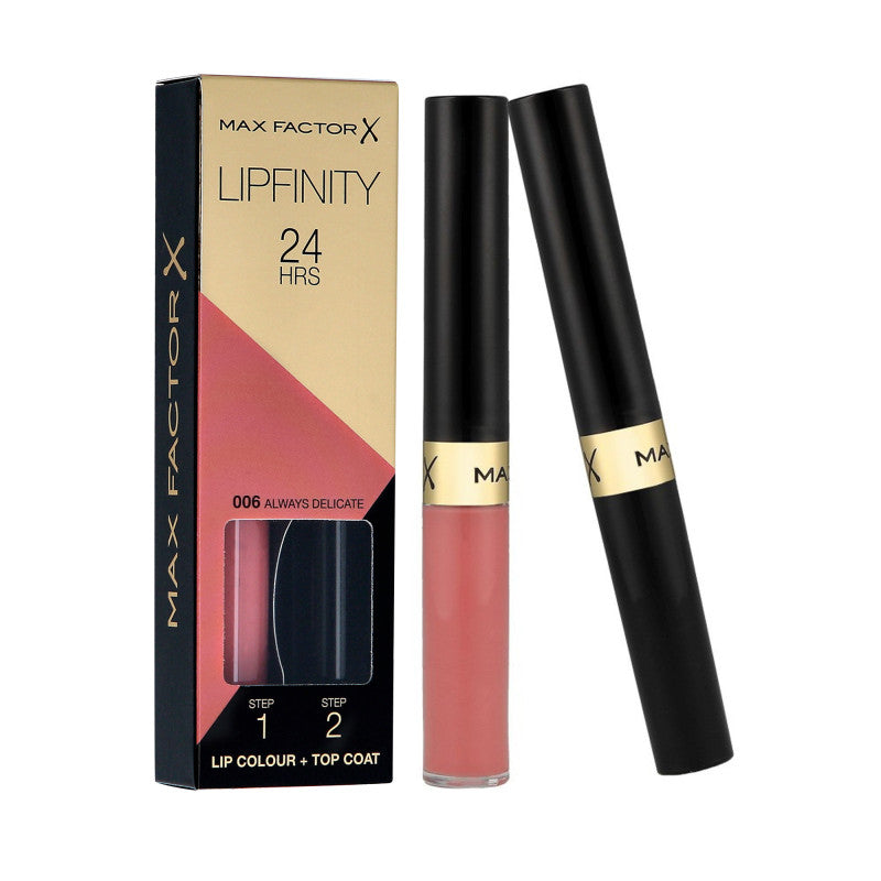 MAX FACTOR LIPFINITY 24 Hrs Lip color 2in1  006 Always Delicate 2,3ml+1,9g