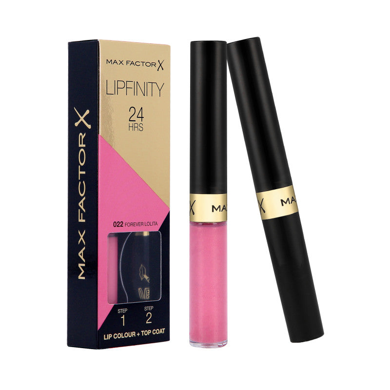 MAX FACTOR X LIPFINITY Langanhaltender Lippenstift 2in1 022 Forever Lolita 2,3ml+1,9g