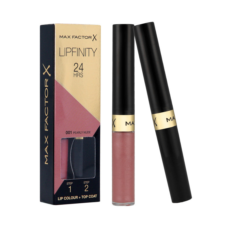 MAX FACTOR X LIPFINITY Langanhaltender Lippenstift 2in1 001 Pearly Nude 2,3ml+1,9g