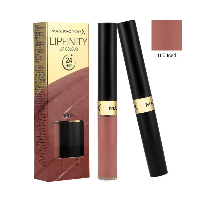 MAX FACTOR LIPFINITY Trwała pomadka do ust 2w1 160 Iced 2,3ml+1,9g