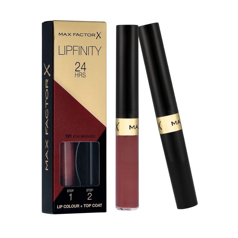 MAX FACTOR X LIPFINITY Langanhaltender Lippenstift 2in1191 Stay Bronzed 2,3ml+1,9g