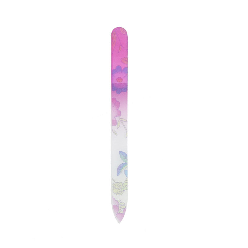 MIMO Glasnagelfeile Mit Blumenmuster 