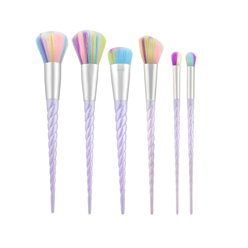 MIMO 6 Teilig Einhorn Makeup Pinsel Set