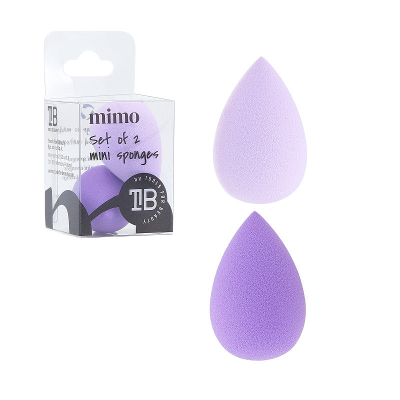 MIMO 2 Teilig Mini Makeup Schwamm Set, Violett