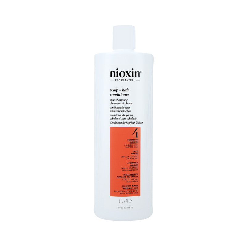 NIOXIN PRO CLINICAL 4 Wzmacniająca odżywka do włosów farbowanych z postępującym przerzedzeniem 1000 ml