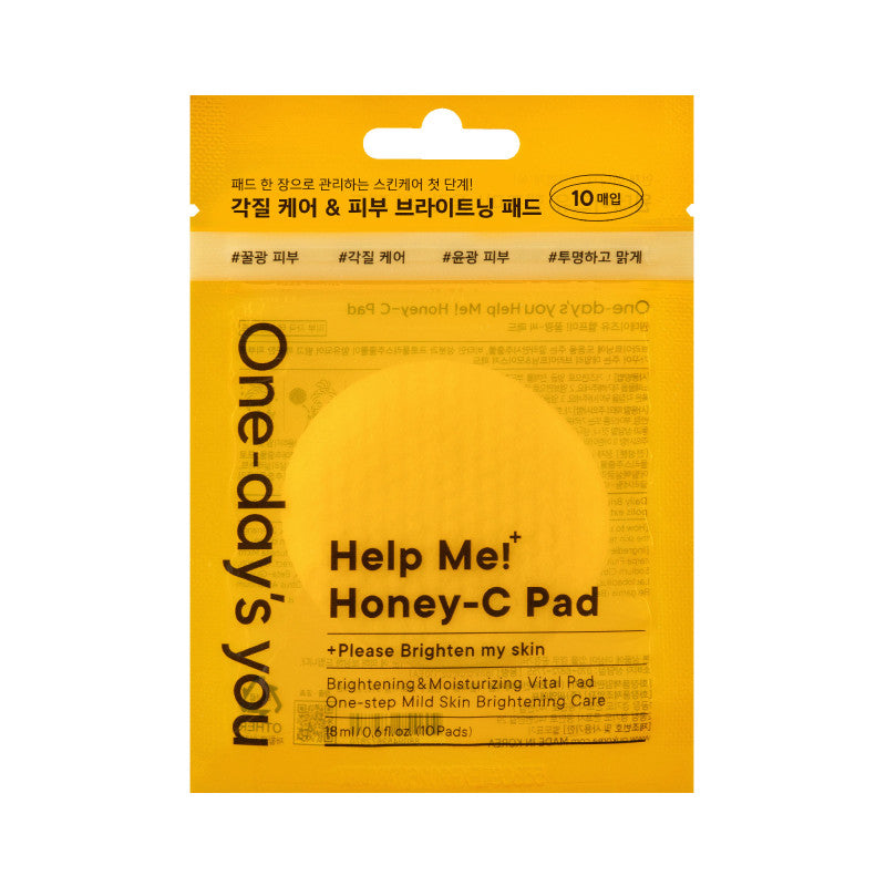 ONE-DAY’S YOU HELP ME HONEY-C PAD Aufhellende Toning-Pads 18ml (10 Stk.)