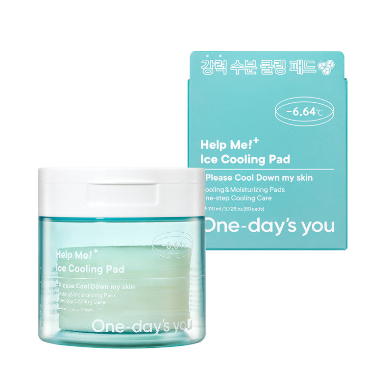 ONE-DAY’S YOU HELP ME ICE COOLING PAD Kühlende Toning Pads 110 ml (80 Stück)