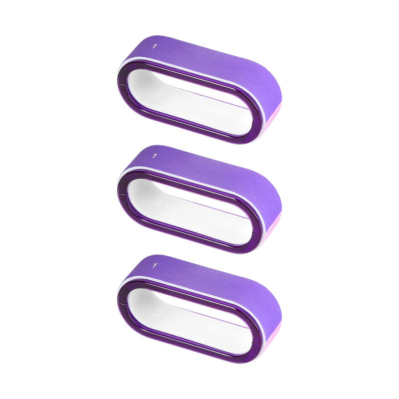 Ovale 3-Stufen-Polierfeile x3