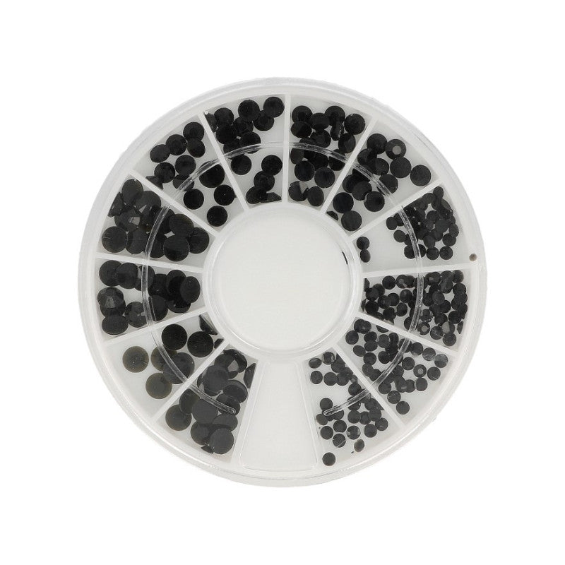 Carousel nail decorations, black