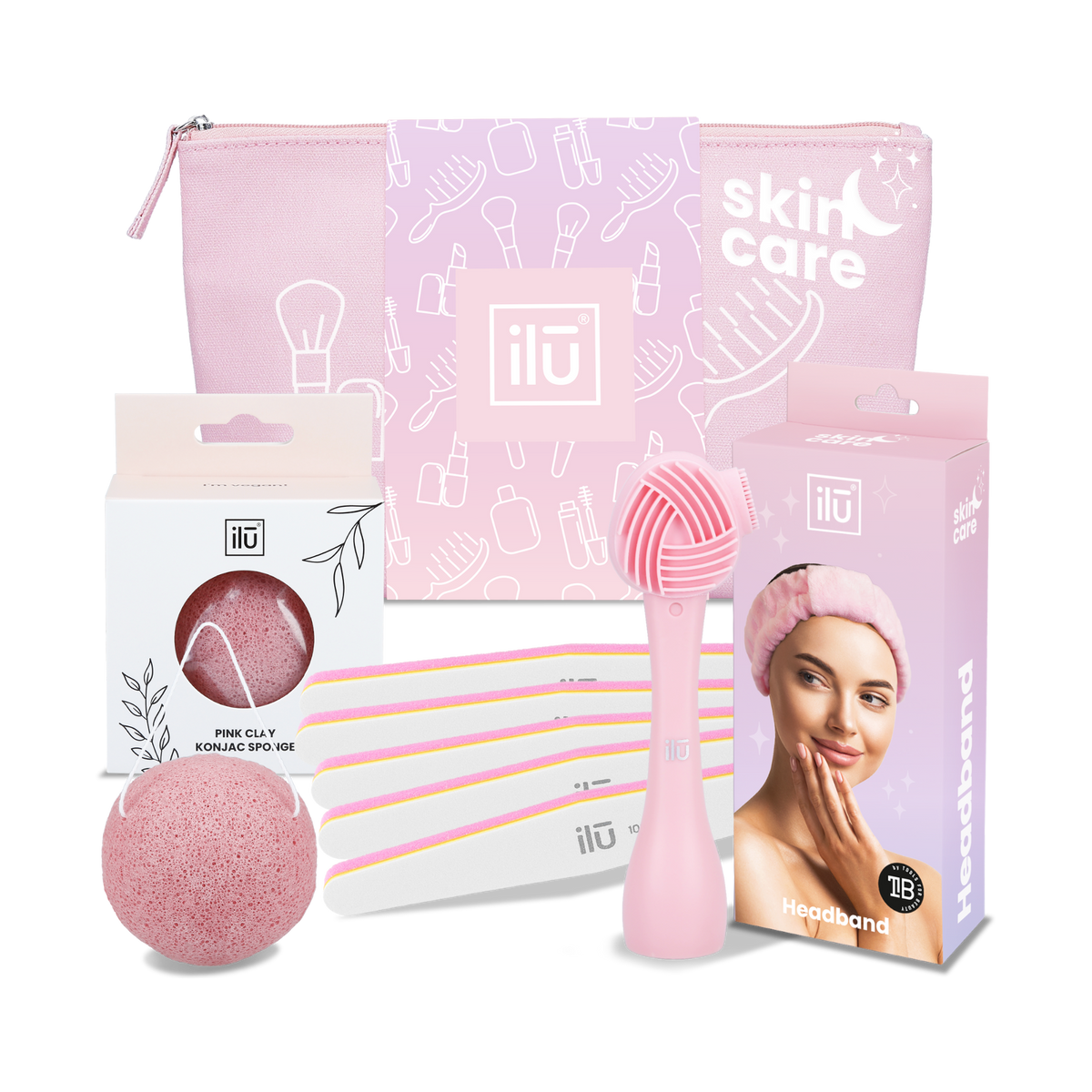 ilū PINK HARMONY Ein Zubehörset – ein Schönheitsritual für zu Hause in einem Set