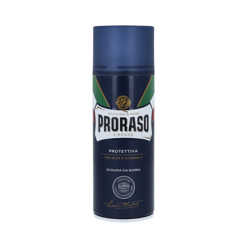 PRORASO BLUE TUTTE LE BARBE Feuchtigkeitsspendender Rasierschaum 400ml