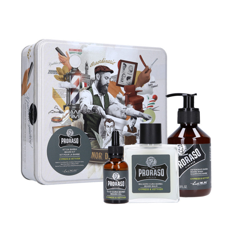 PRORASO Cypres & Vetyver Bartpflegeset