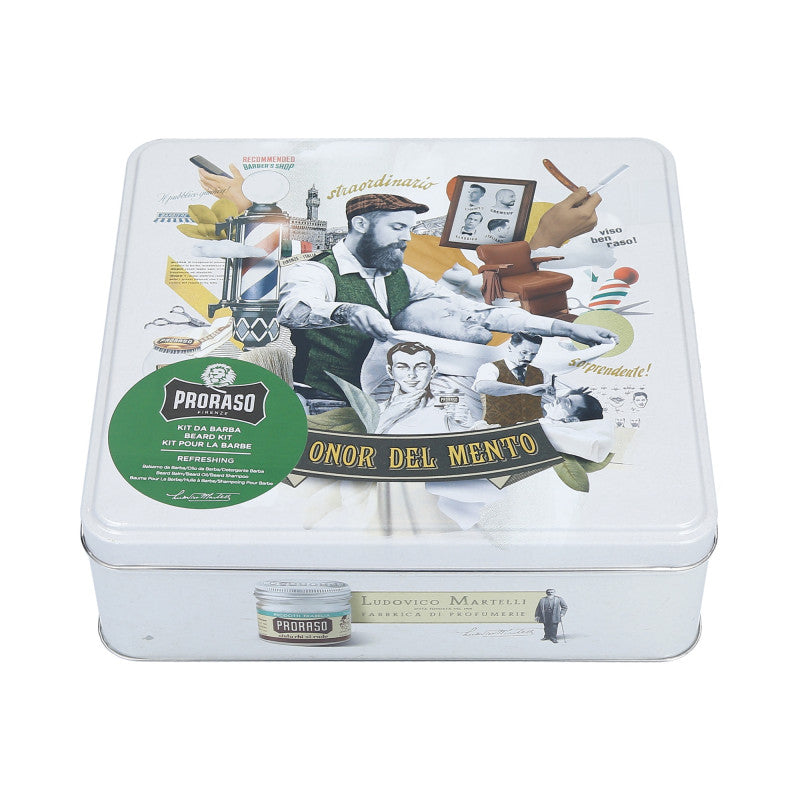 PRORASO GREEN Bartpflege-Kosmetik-Set