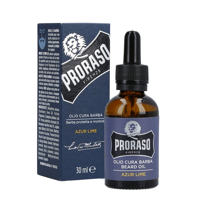 PRORASO SINGLE BLADE Azur Lime Rasieröl 30ml