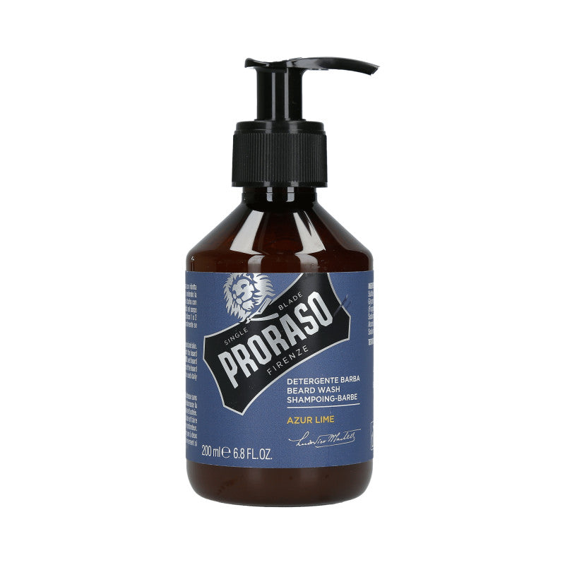 PRORASO SINGLE BLADE Azur Lime Bart-Shampoo 200ml