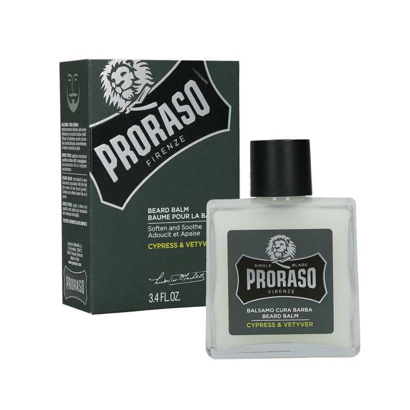 PRORASO SINGLE BLADE Cypress&Vetyver Bartbalsam 100ml