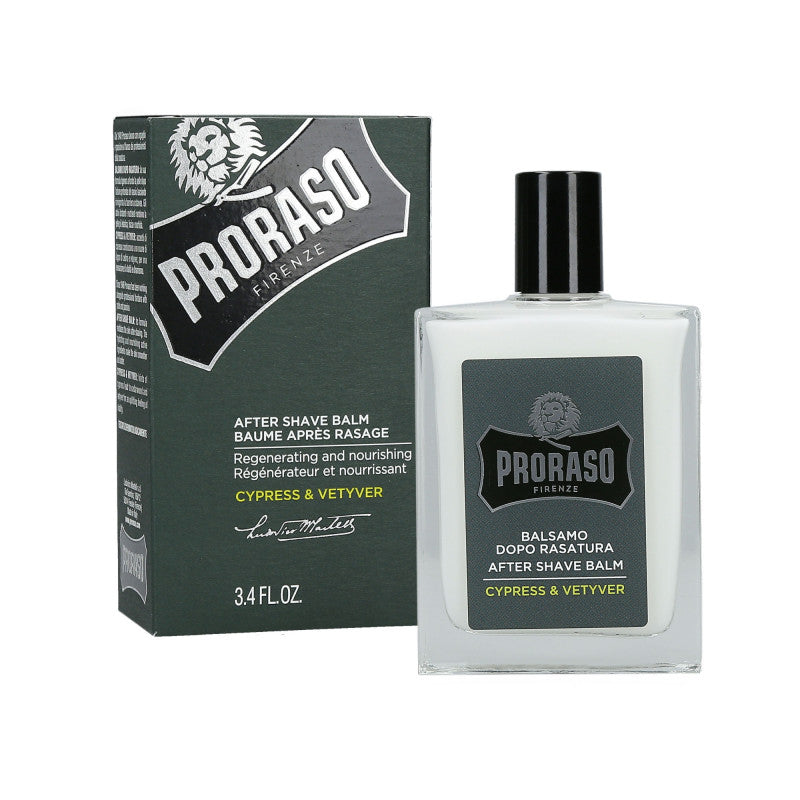 PRORASO SINGLE BLADE Cypress&Vetyver Aftershave-Balsam 100ml